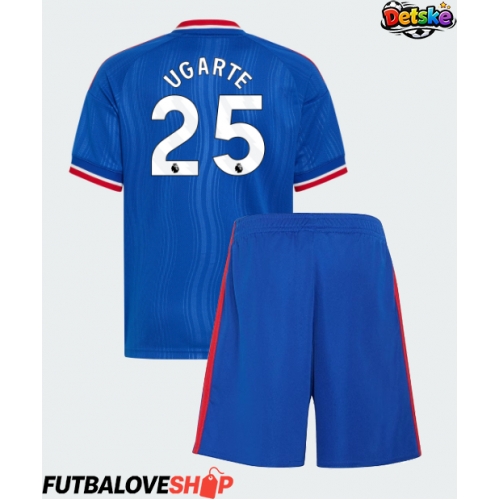 Dres Manchester United Manuel Ugarte #25 Preč pre deti 2026-27 Krátky Rukáv (+ trenírky)
